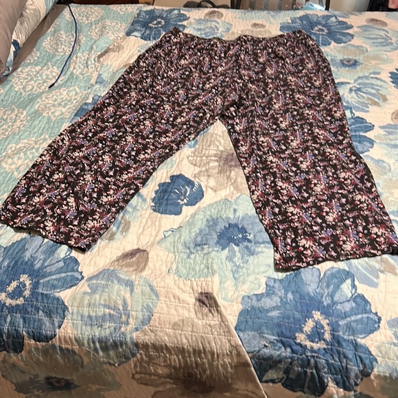 Lane Bryant Sleep by Cacique High Waisted with Tie , Wide Leg Pajama Pants - Picture 7 of 8